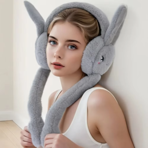 Soft Plush Bunny Ear Warmers