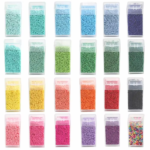 1000/3000pcs 2mm Czech Glass Seed Beads Tube Shape Boxed Beads