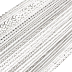 5 Meters/Lot Never Fade Stainless Steel Multi Styles Necklace Chains