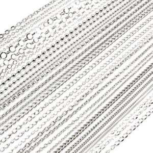 5 Meters/Lot Never Fade Stainless Steel Multi Styles Necklace Chains