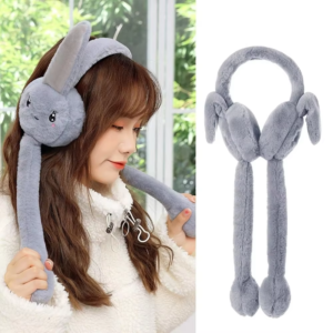 Cute Moving Jumping Ears WinterWarm Ear Muffs