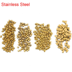 50pcs PVD Never Fade Stainless Steel Spacer Beads Loose Gold Color Square Beads Bulk Lot