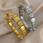 Luxury Stainless Steel Cuff Bracelets Bangles